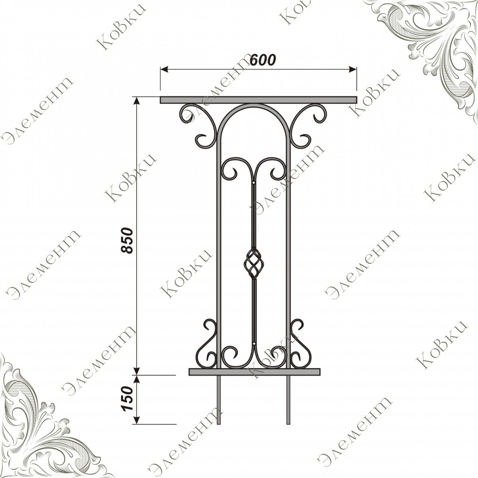 Боковина стола 2