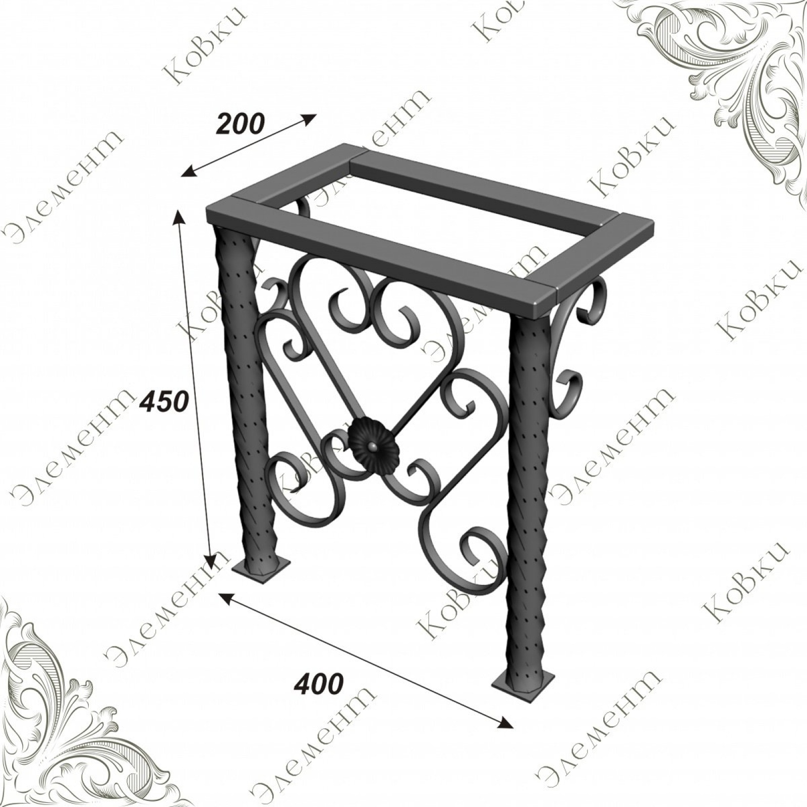 Боковина лавочки 3