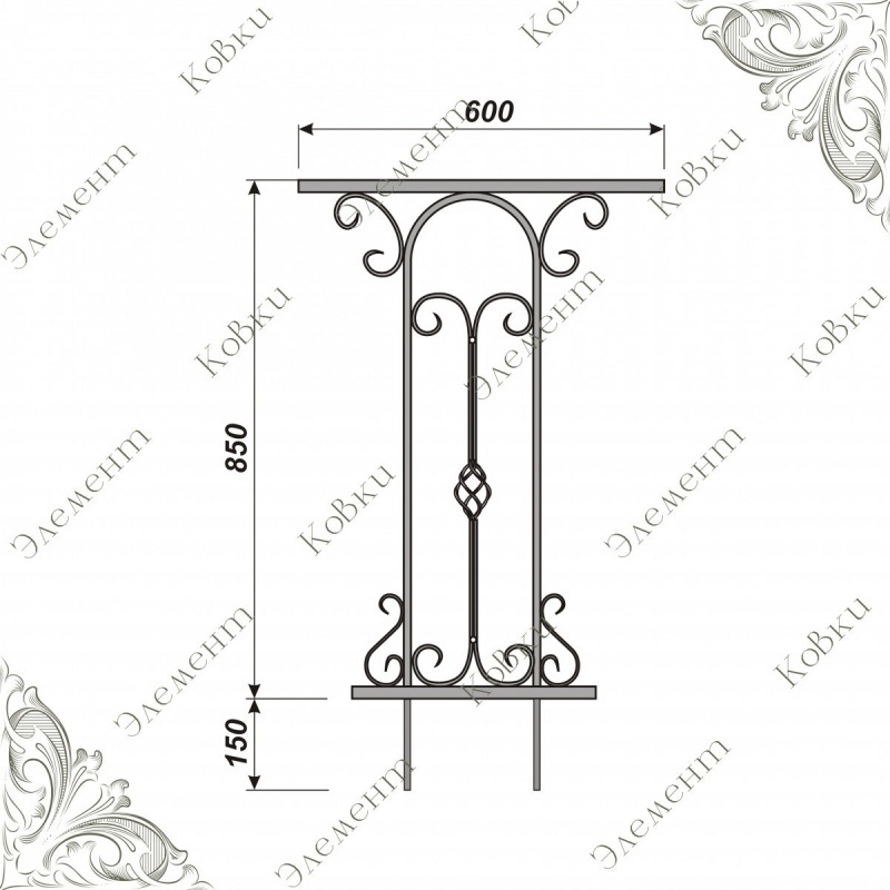 Боковина стола 2