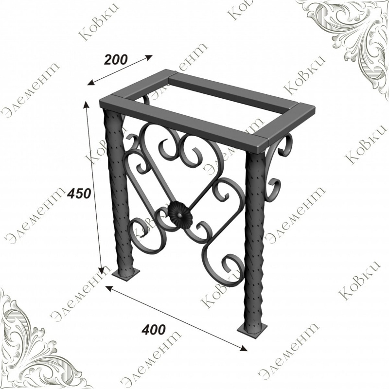 Боковина лавочки 3